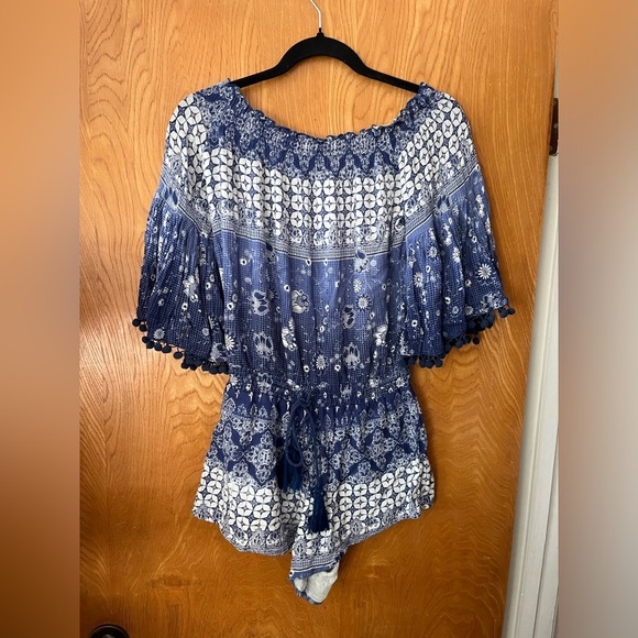 Raga bohemian off the shoulder shorts romper XSP - Picture 2 of 7